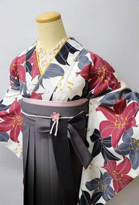 くすみカラー袴セット：hakama-027|レンタル袴|大阪、日産呉服・和田甚